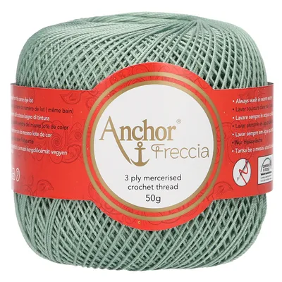 Produktbild von Anchor Freccia Stärke 12 4771012-00875 grau Häkelgarn, 100 % Baumwolle
