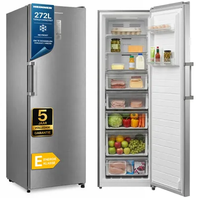Productafbeelding van Heinner HFF-M272NFCXE++ Vrieskast 272 L, No Frost, Koel-/Vriesfunctie, LED-display, RVS