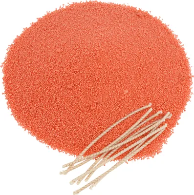 Produktbild von Kerzensand, 175 g 8 Dochte, Pastell-Orange