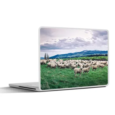 Produktbild von MuchoWow® Laptop Aufkleber Sticker Cover Schafe - Natur - Gras 36.5x27.5 cm - Laptop-Sticker