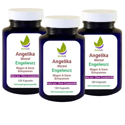 Produktbild von Angelikawurzel ENGELWURZ 360 (3x120) Kapseln - VERDAUUNG in BALLANCE - NATUR pur [OHNE ZUSATZSTOFFE]