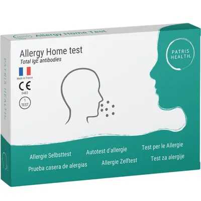 Produktbild von Patris Health® Allergie Schnelltest (IgE) – Allergie zuhause kontrollieren – Testergebnis in 15 Minuten