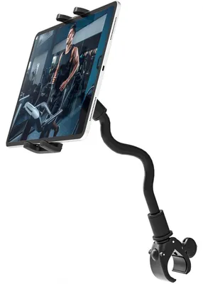 Obrázek produktu pro Držák na tablet pro rotoped, s husím krkem, vhodný pro telefony a tablety o velikosti 4-12,9 palců