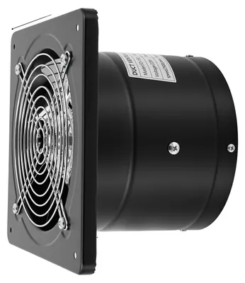 Image de Ventilateur d'extraction, montage mural, haute efficacité, couleur noire