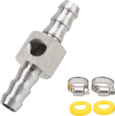 Imagen del producto de Adaptador para sensor de presión de combustible, compatible con conexiones rápidas universales para automóviles de 3/8 de pulgada