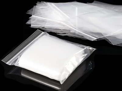 Imagen del producto de Bolsas de plástico con cierre, 19 x 13 cm, 100 unidades, reutilizables para almacenamiento