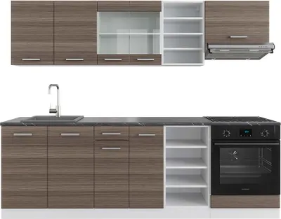 Immagine prodotto di Cucina componibile Vicco R-Line Grigio prezioso/bianco 240 cm , PL Antracite, Model 42251