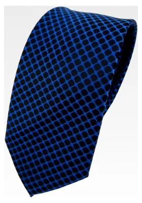 Produktbild von Schmale Designer Krawatte mit Muster - Krawattenstoff 100% feines Polyester