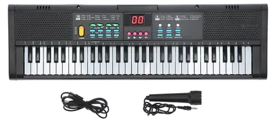 Obrázok produktu pre Klávesová hračka pre deti, klavír, 61 kláves, elektrické, digitálne, multifunkčné, s mikrofónom, model MQ6186