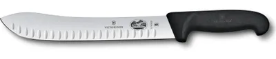 Produktbild von Fibrox, Fleischermesser, 25cm, Kullenschliff, schwarz, Blister