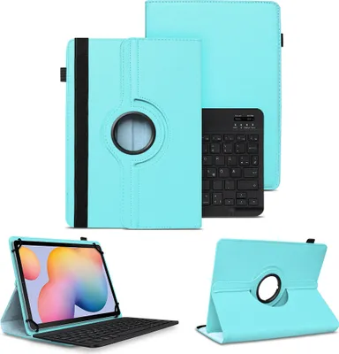 Produktbild von Schutzhülle Tastatur für Xiaomi Pad 7 / 7 Pro Tasche Bluetooth Hülle QWERTZ CaseFarben:Türkis