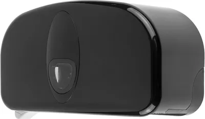 Produktbild von PlastiQLine 2020 - Toilettenpapierspender - 2System Rollen - schwarz