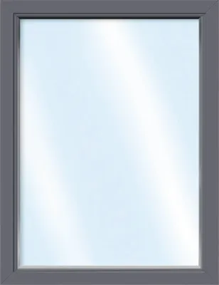 Produktbild von ARON Basic+ Kunststofffenster Festelement 60x90 cm RAL 7016 anthrazitgrau (Förderfähig)