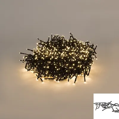 Produktbild von Kaemingk Lumineo Cluster Lichterkette 1512 LED warmweiß außen 14 m schwarz