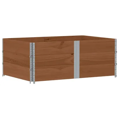 Zdjęcie produktu dla vidaXL Rama górna palety 3 szt. Brązowy 150x100cm lite drewno sosnowe