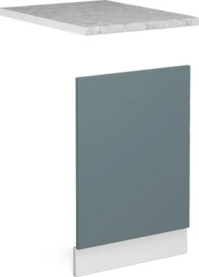Produktbild von Frontblende Vicco R-Line Blau-Grau 45 cm , AP Marmor, Model 41273