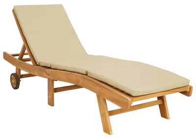 Produktbild von Sonnenliege Braun und Beige Polyester