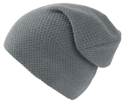 Produktbild von Atlantis Snobby Waffel Strick Beanie Mütze LT886 (Einheitsgröße) (Hellgrau)