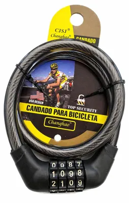 Immagine prodotto di Lucchetto per bicicletta a combinazione, lucchetto a cavo con combinazione numerica, 12 mm x 550 mm