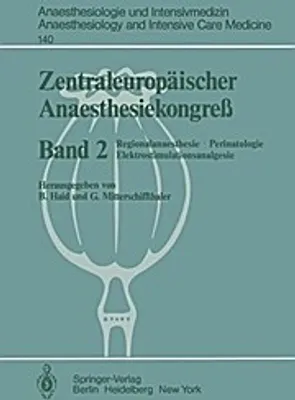 Obrázek produktu pro Zentraleuropäischer Anaesthesiekongreß