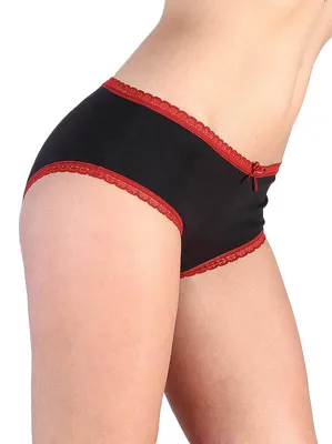 Produktbild von Bio-Baumwoll-Hipster mit Spitze & Schleife