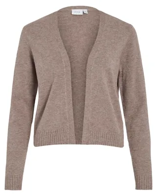Produktbild von Vila Damen Viril Short L/S Knit Cardigan-noos Strickjacke, Falcon,L