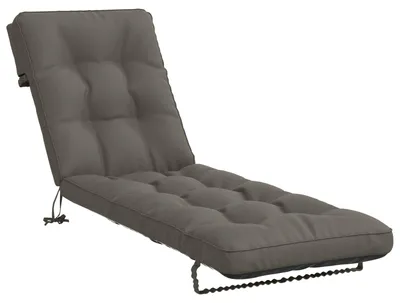 Productafbeelding van Ligstoel Kussen VIANEN 100% Polyester Grijs 200 x 55 x 8 cm