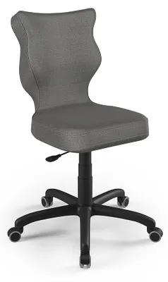 Obrázok produktu pre Kreslo pre deti a tínedžerov, ergonomická stolička k písaciemu stolu, vhodné pre výšku 159-188 cm, model PETIT, farba: čierna, názov: MONOLITH 33