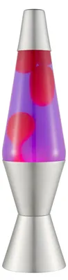 Produktbild von LAVA® - Lava Lampe 2121, Rosa Wachs, lila Flüssigkeit,silberner Sockel und Decke