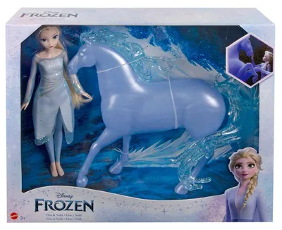 Produktbild von Mattel Disney Die Eiskönigin 2 Elsa Puppe und Nokk Figur Set
