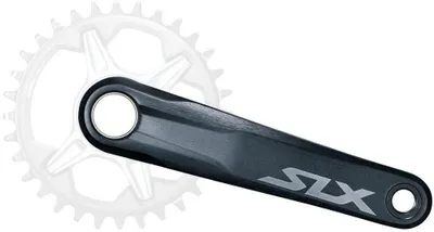 Produktbild von Kettenrad-garnitur 12 fach Shimano SLX FC-M7120-1 ohne Kettenblatt 175 mm - Schwarz