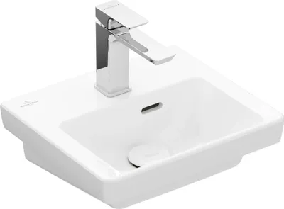Immagine prodotto di Villeroy & Boch Subway 3.0 - Lavabo per mobili 370x305 mm, con sfioratore, foro per rubinetto, bianco alpino 43703701