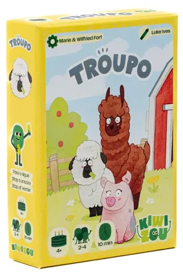 Imagen del producto de Kiwizou, Troupo: Juego familiar con estrategia y emoción, un juego de cartas rápido para los más valientes, muy fácil de aprender. Para 2 a 4 jugadores, a partir de 4 años