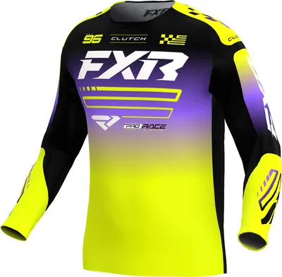 Image de Maillot de motocross FXR, modèle Clutch, jaune/noir/blanc, taille XL