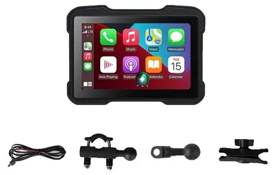 Produktbild von Motorrad CarPlay Display, HD-Auflösung, wasserdicht IP67, 5 Zoll KEIN DVR