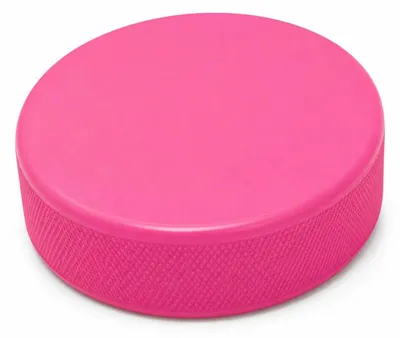 Produktbild von Pinker Eishockeypuck 166g, offizielle Größe und Gewicht