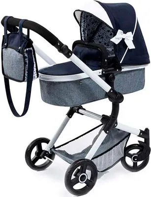 Image de Bayer Design 18481AB Poussette pour poupées, convertible en jogger, réglable, boutons pivotants, sacoche