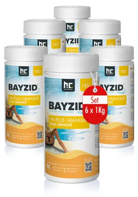Zdjęcie produktu dla 6 x 1 kg granulatu BAYZID® pH Plus do basenu