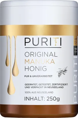Produktbild von PURITI Manuka Honig MGO 400+ 250g aus Neuseeland