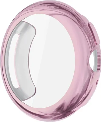 Immagine prodotto di Per Google Pixel Watch 4 45 mm placcato Full Cover TPU Custodia protettiva rosa