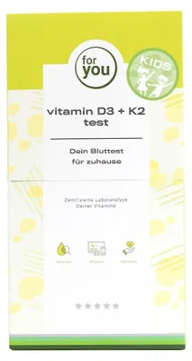 Obrázok produktu pre for you vitamin D3 & K2 – test pre deti – krvný test na doma