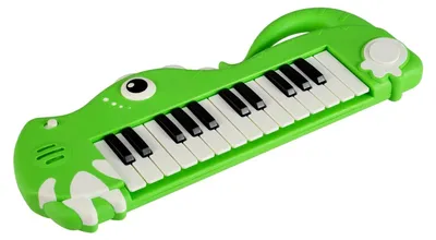 Produktbild von Digitales Kinderpiano mit 25 Tasten, Musik und Lichteffekten, Grün