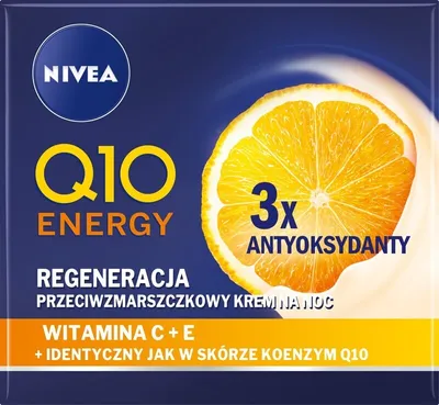 Obrázok produktu pre Nocny hydratačný krém Nivea Q10 Energy na regeneráciu pleti, 50 ml