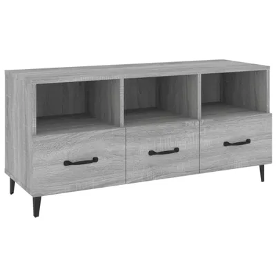 Produktbild von vidaXL TV-Schrank Grau Sonoma 102x35x50 cm Holzwerkstoff
