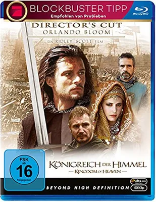 Blu-ray cover art for the movie 'Kingdom of Heaven' (Director's Cut).