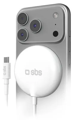 Produktbild von SBS Kabelloses Ladegerät kompatibel mit Magsafe Qi2.2 25 W mit integriertem USB-C-Kabel