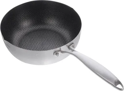Produktbild von Edelstahl-Pfanne 18cm mit Honigwabendesign und Antihaftbeschichtung