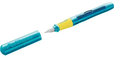 Produktbild von Pelikan 824835, Mehrfarbig, Kartuschenfüllsystem, Blau, Edelstahl, Rechtshändig, 1 Stück(e)