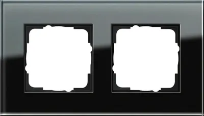 Image de GIRA 2fach Rahmen Esprit, Standard 55, System 55 Schwarz 021205 (021205)