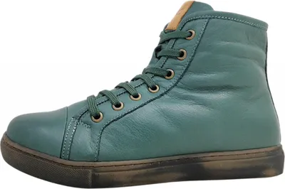 Image de Andrea Conti - Chaussures pour femmes - Bottes - Fermeture éclair - Lacets - Vert - Décontracté